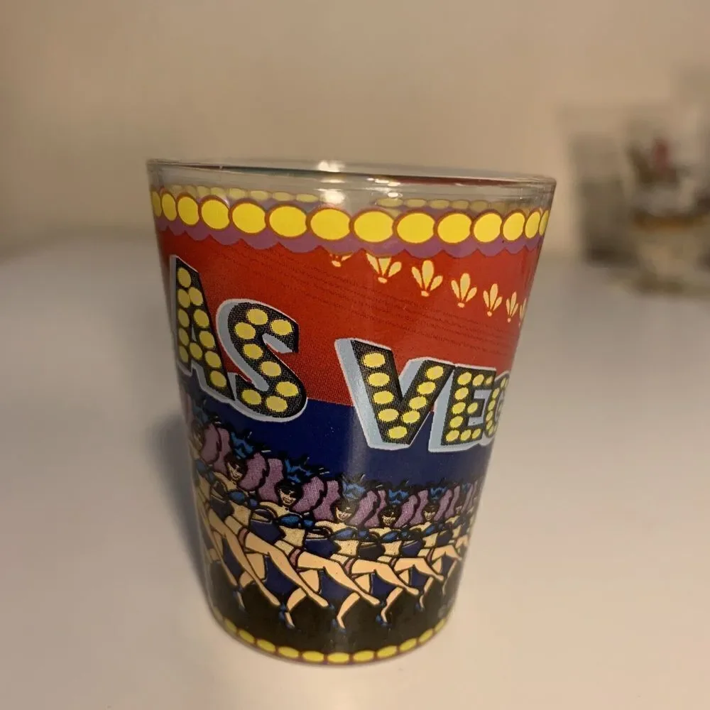 vintage las vegas shot glass